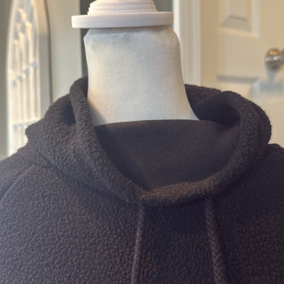 Michael Kors Fleece Pullover Cowl Neck Sweatshirt Black XS NWT - Picture 5 of 12